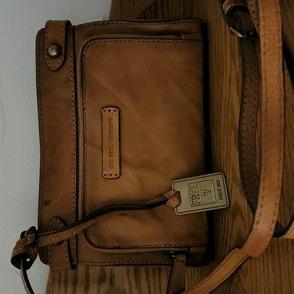 Frye Tan Leather Crossbody Bag - Picture 2 of 14